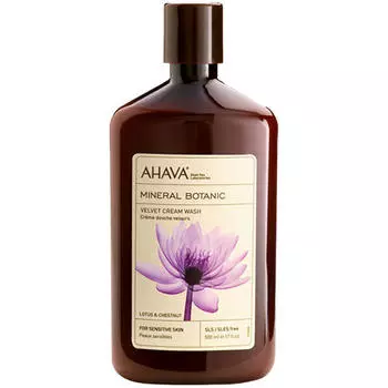 Ahava Бархатистое жидкое крем-мыло лотос и каштан 500 мл (Ahava, Mineral botanic)