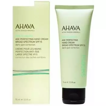 Ahava Противовозрастной крем для рук с защитой широкого спектра spf15, 75 мл (Ahava, Time to smooth)