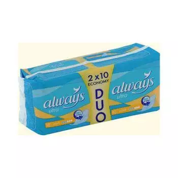 Always Прокладки Ультра лайт дуо в упаковке 20 шт (Always, Ultra)