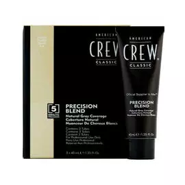 American Crew Precision Blend Краска для седых волос Светлый оттенок 7/8 3х40 мл (American Crew, Камуфляж седины)