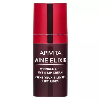 Apivita Крем-лифтинг для кожи вокруг глаз и губ, 15 мл (Apivita, Wine Elixir)