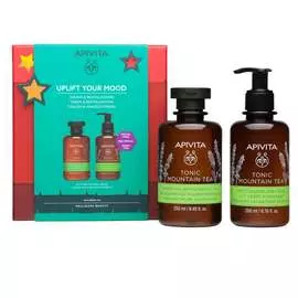 Apivita Набор для тела "Горный чай. Отличное настроение" (Apivita, Body)