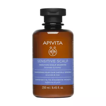 Apivita Шампунь для чувствительной кожи головы с лавандой и медом, 250 мл (Apivita, Уход для волос)
