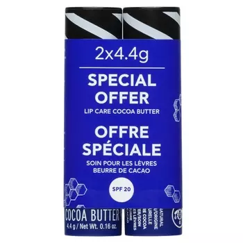 Apivita Уход для губ "Масло какао" SPF 20, 2 х 4,4 г (Apivita, Lip Care)