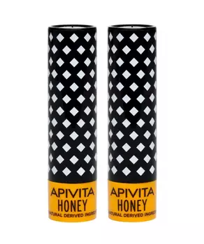Apivita Увлажняющий био-уход с медом для губ, 2 х 4,4 г (Apivita, Lip Care)