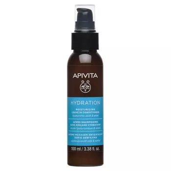 Apivita Увлажняющий несмываемый кондиционер с гиалуроновой кислотой и алоэ, 100 мл (Apivita, Hair)