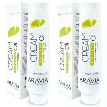 Aravia Professional Комплект Крем для рук "Cream Oil" с маслом макадамии и карите, 2 шт х 100 мл (Aravia Professional, SPA маникюр)