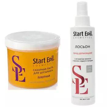 Aravia Professional Start Epil Комплект Сахарная паста для депиляции "Плотная", 750 г + Лосьон перед депиляцией с экстрактом мелисс (Aravia Professional, Spa Депиляция)