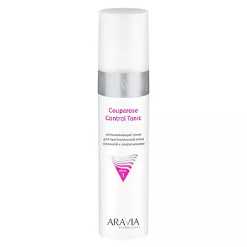 Aravia Professional Успокаивающий тоник для чувствительной кожи склонной к покраснениям Couperose Control Tonic, 250 мл (Aravia Professional, Уход за лицом)