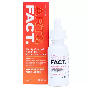 Art&amp;Fact Сыворотка с гиалуроновой кислотой 3D Hyaluronic Acid 2% + Provitamin B5, 30 мл (Art&amp;Fact, Увлажнение)