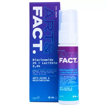 Art&amp;Fact Увлажняющий крем для кожи вокруг глаз Niacinamide 2% + Lecithin 0,4%, 30 мл (Art&amp;Fact, Увлажнение)