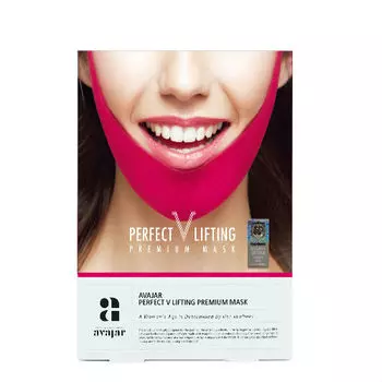 Avajar AVAJAR perfect V lifting premium mask - "Умная" лифтинговая маска (розовая) 1 шт (Avajar, Для лица)