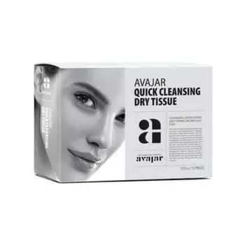 Avajar Quick cleansing dry tissue Сухие салфетки для демакияжа и умывания 15 шт (Avajar, Для лица)