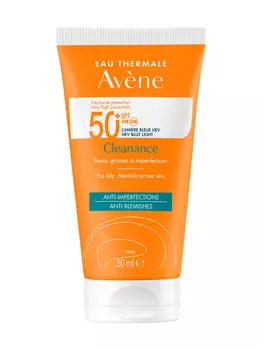 Avene Флюид солнцезащитный для проблемной кожи SPF 50+, 50 мл (Avene, Cleanance)