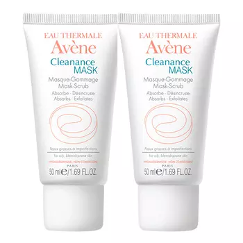 Avene Комплект Маска для глубокого очищения, 2 х 50 мл (Avene, Cleanance)