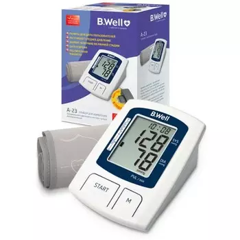 B.Well Тонометр А-23 автомат с адаптером (B.Well, Тонометр автомат)