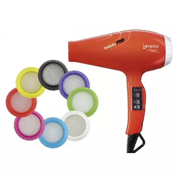 Babyliss Фен Luminoso, 2100 Вт, 2 насадки, оранжевый (Babyliss, Фены)