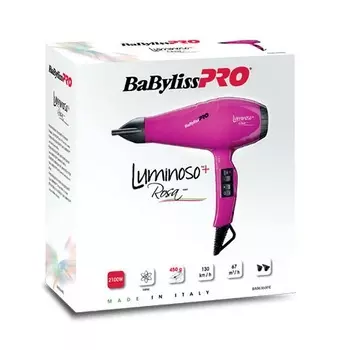 Babyliss Фен розовый 2100Вт с 2 насадками 1 шт (Babyliss, Фены)
