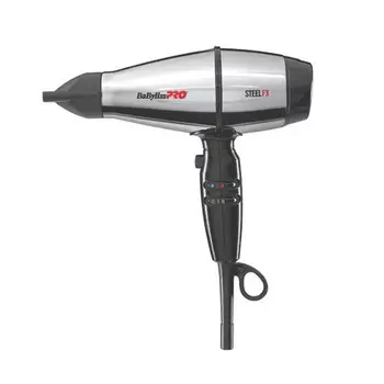 Babyliss Фен стальной 2000Вт с ионизацией и 1 насадкой 1 шт (Babyliss, Фены)