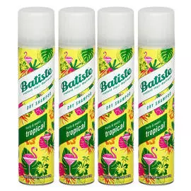 Batiste Комплект Tropical Сухой шампунь 4 шт х 200 мл (Batiste, Fragrance)