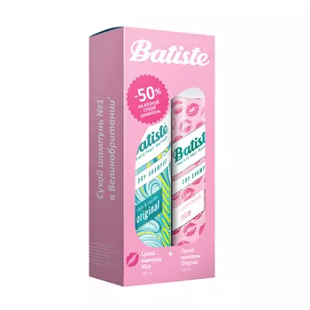 Batiste Набор Батист Original Сухой шампунь 200 мл + Nice Сухой шампунь 200 мл (Batiste, Fragrance)