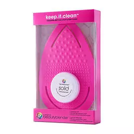 Beautyblender Рукавичка для очищения спонжей и кистей keep.it.clean, розовая (Beautyblender, Аксессуары)