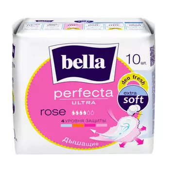 Bella Ультратонкие прокладки Perfecta Ultra Rose Deo Fresh, 10 шт (Bella, Гигиенические прокладки)