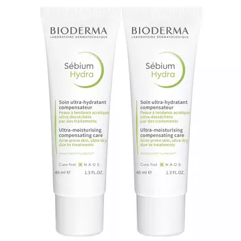 Bioderma Набор: крем Hydra, 2х40 мл (Bioderma, Sebium)