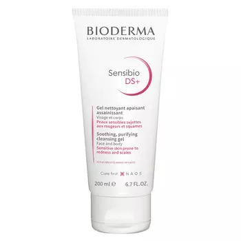 Bioderma Очищающий гель для кожи с покраснениями и шелушениями DS+, 200 мл (Bioderma, Sensibio)