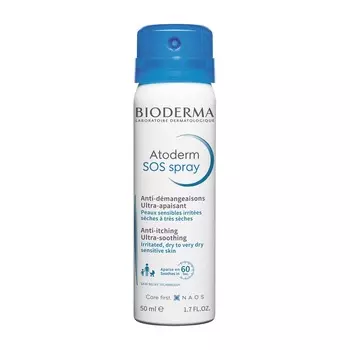 Bioderma SOS-спрей против зуда, 50 мл (Bioderma, Atoderm)