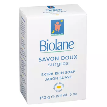 Biolane Мыло туалетное детское питательное Extra Rich Soap, 150 гр (Biolane, Купание малыша)