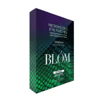 Blom Патчи от мимических морщин, 4 пары (Blom, Микроигольные патчи)