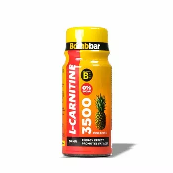 Bombbar Спортивный напиток L-карнитин 3500 "Ананас", 50 мл (Bombbar, Энергетические напитки)