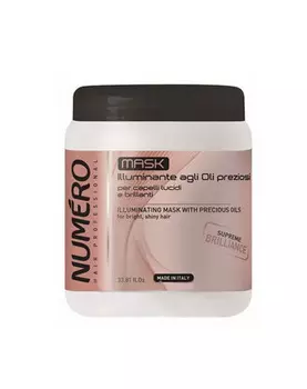 Brelil Professional Маска для придания бриллиантового блеска с маслом арганы и макадамии, 1000 мл (Brelil Professional, Numero)