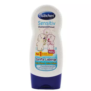 Bubchen Шампунь для мытья волос и тела для детей с чувствительной кожей Ласковый и нежный 230мл (Bubchen, Для волос)