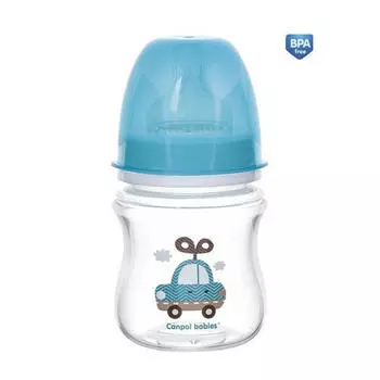 Canpol Бутылочка PP EasyStart с широким горлышком антиколиковая, 120 мл, 0+ Toys (Canpol, Бутылочки)