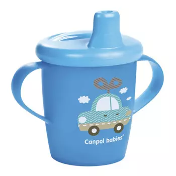 Canpol Чашка-непроливайка, 250 мл. Toys 9+, цвет: голубой (Canpol, Поильники)