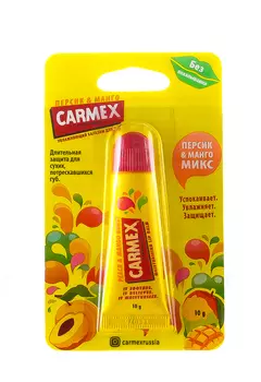 Carmex Увлажняющий бальзам для губ "Персик-манго микс", 10 гр (Carmex, Для губ)