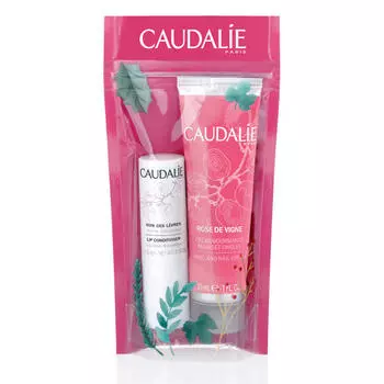Caudalie Идеальный дуэт "Роза Виноградников": Крем для рук Розе-де-Винь 30 мл + Гигиеническая помада 4,5 гр (Caudalie, Soin corps)