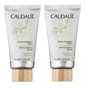Caudalie Набор Крем-эксфолиант для лица мягко отшелушивающий для чувствительной кожи 75 мл*2 штуки (Caudalie, Cleanser &amp; Toners)