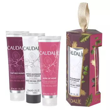 Caudalie Набор Трио изысканных кремов для рук и ногтей: «The Des Vignes» 30 мл + «Rose de Vigne» 30 мл + Крем для рук 30 мл (Caudalie, Body)
