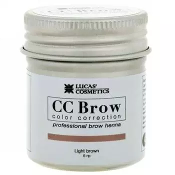 CC Brow Хна для бровей в баночке (светло-коричневый) 5 г НОВИНКА (CC Brow, Для лица)