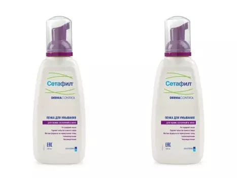 Cetaphil Набор Пенка для умывания Сетафил Dermacontrol 236 мл*2 штуки (Cetaphil, Dermacontrol)