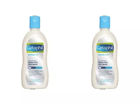 Cetaphil Набор Успокаивающий крем-гель для душа 295мл*2 штуки (Cetaphil, Restoraderm)