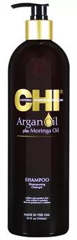 Chi Шампунь с маслом арганы и маслом моринга, 739 мл (Chi, Argan Oil)
