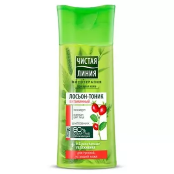 Чистая линия Витаминный лосьон-тоник для всех типов кожи, 100 мл (Чистая линия, Уход за лицом)