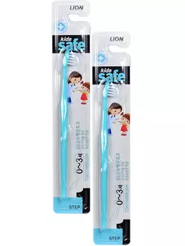 Cj Lion Детская зубная щетка с ионами серебра №1 "Kids Safe" от 0 до 3 лет (Cj Lion, Зубные щетки)