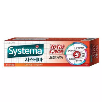 Cj Lion Зубная паста Systema Комплексный уход – Апельсин 140 гр (Cj Lion, Уход за зубами Cj Lion)