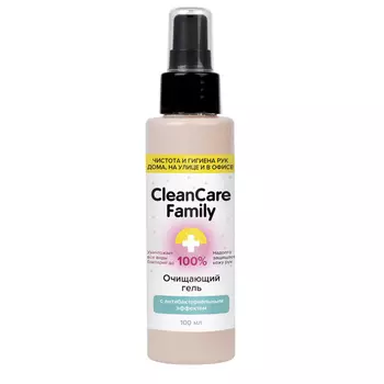 Cleancare Family Очищающий гель-антисептик с антибактериальным эффектом 100 мл (Cleancare Family, Антибактериальные средства)