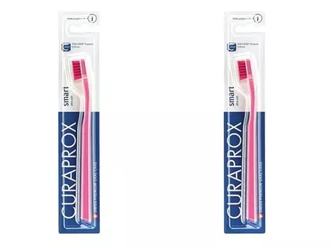 Curaprox Набор: Детская зубная щетка "Смарт" от 5 лет, 2 шт (Curaprox, Детская продукция)